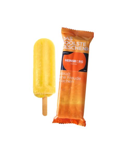 90 ml passion fruit sorbet ice cream in flow pack with all-round promotional print