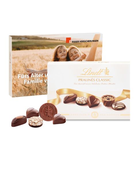 125 g Lindt Classic pralines in promotional slipcase
