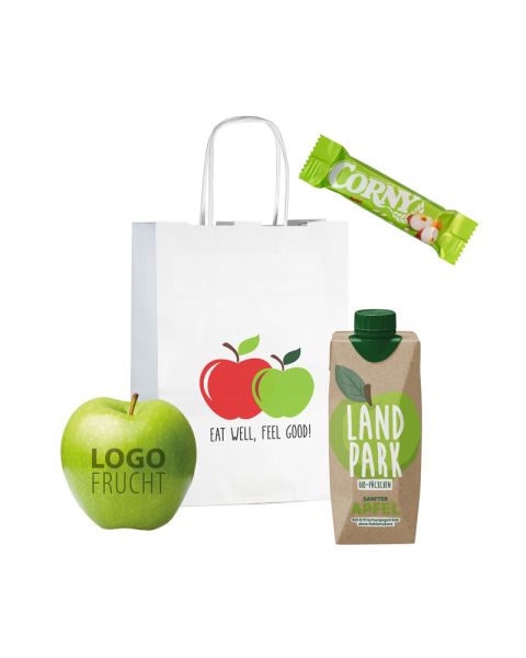 Event Bag M with standard print eat well feel good