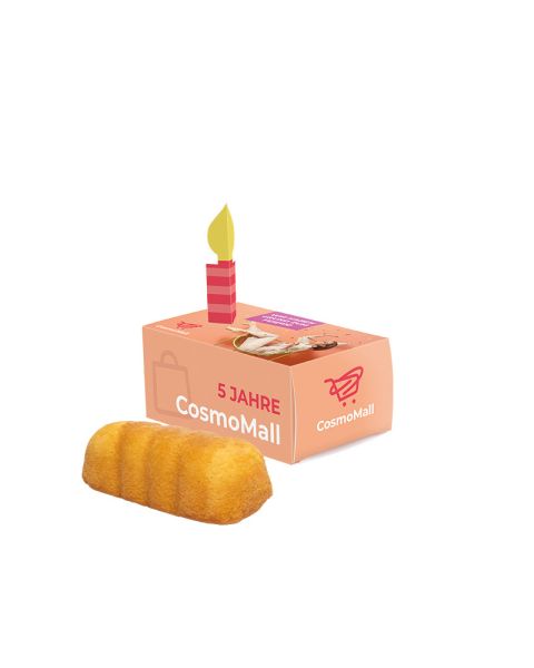 35 g KuchenMeister sponge cake in a congratulatory box with promotional print