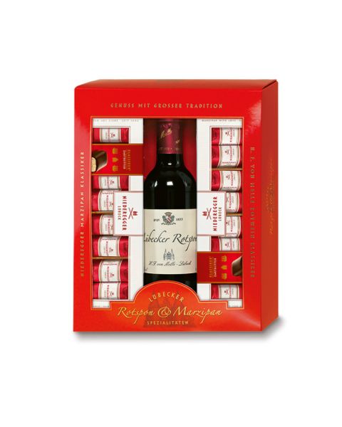 Präsent Niederegger Marzipan & Wein die Kleine