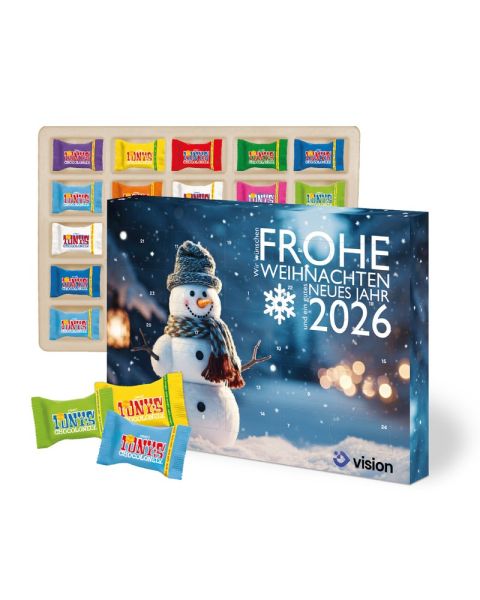 216 g Tony's Chocolate Advent calendar with advertising print all around