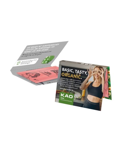 Werbekarte Just Spices Italian Allrounder mit Logodruck