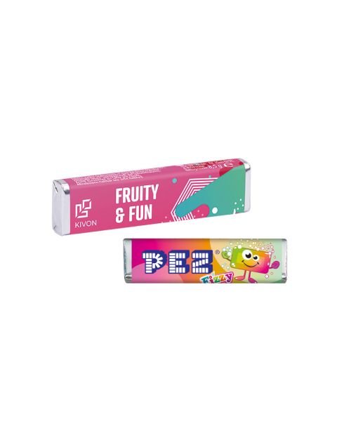 PEZ candy bar Fizzy with promotional sleeve