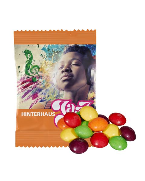 10 g Skittles in promotional bags with promotional print