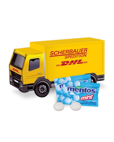 3D gift truck Mentos Mint 2-pack with promotional print