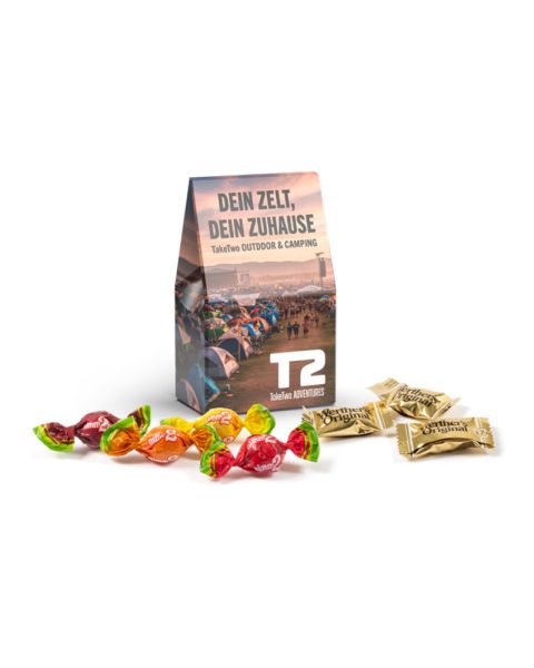 37 g Werther's Original Bonbons in bedruckbarer Mini Standboden-Kartonage