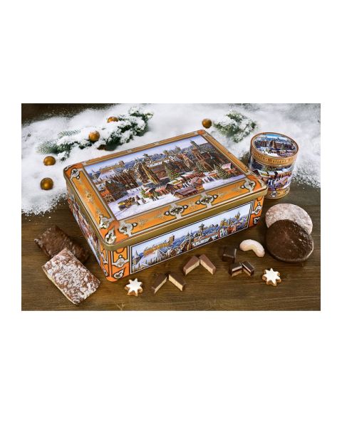 Präsent 1750 g Christkindlesmarkt-Truhe im Design 2022