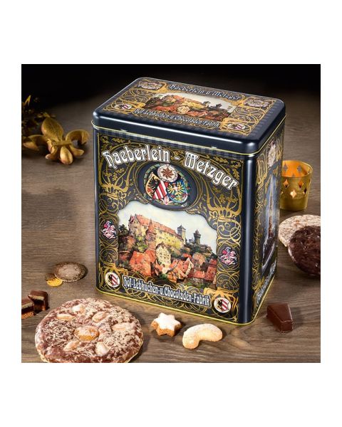 Präsent 1625 g Nürnberger Lebkuchen- und Gebäckmischung in Nostalgie-Dose