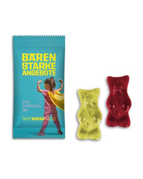 BigBär Fruchtgummi im Flowpack mit Werbedruck