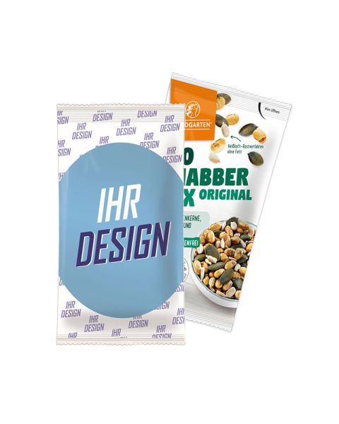 30 g LANDGARTEN Bio Knabber Mix Original im Papiertütchen mit Werbedruck