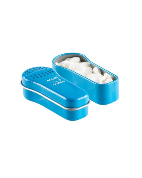 Peppermint in special-shaped tin with promotional print