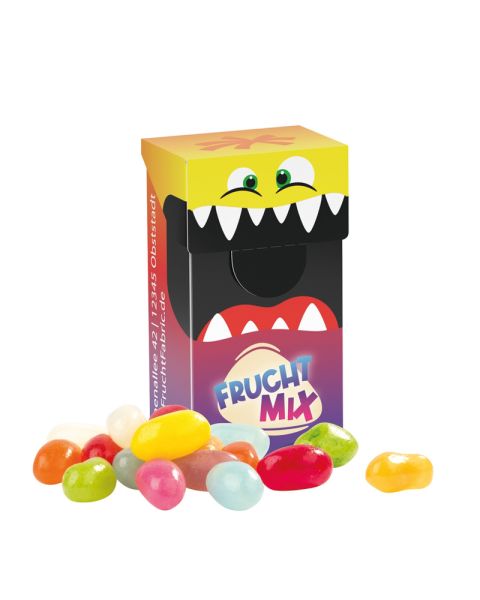 23 g American-style jelly beans in mini slim box with promotional print