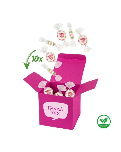 ColorBox Thank You with rock hard caramel sweets