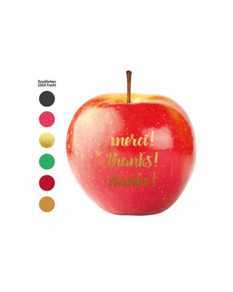 LogoFruit red apple with standard print