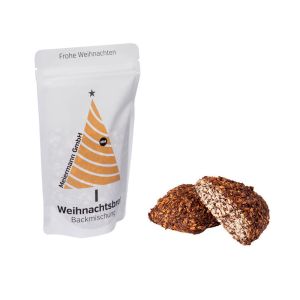 Weihnachtsbrot-Backmischung im bedruckten Doypack