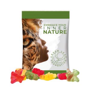15 g Trolli Fruchtgummi Flugzeuge im Werbetütchen mit Werbedruck