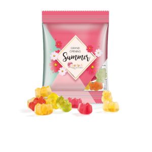 15 Trolli Fruchtgummibären Exquisit im Werbetütchen mit Bedruckung