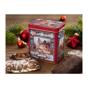 Präsent 100 g Nürnberger Elisen-Lebkuchen in Mini-Elisen-Dose im Design 2025