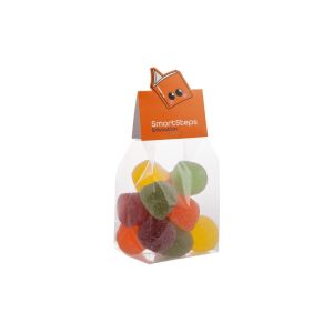 150 g Fruchtgummi mit Zucker im Blockbeutel mit gestanztem Wunschreiter