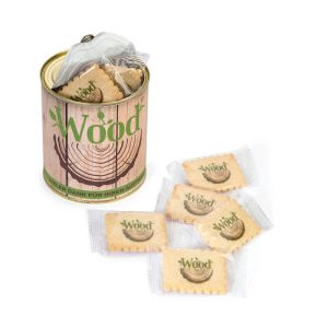 14 Butterkekse mit Farbdruck in Aufreißdose mit Banderole