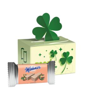 Manner 2er in Geschenkbox Kleeblatt und Werbedruck