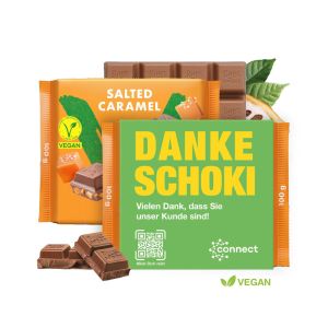 Vegane Ritter SPORT Schokoladentafel mit Werbebanderole und Bedruckung