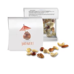 30 g Express Bio NusskernMix im Werbetütchen mit Werbereiter