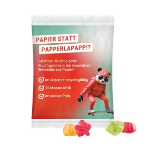 50 g Trolli Fruchtgummi Sterne im Werbetütchen aus recyclingfähigen Papier