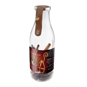 Do it yourself Flasche Heiße Schokolade mit Werbeetikett