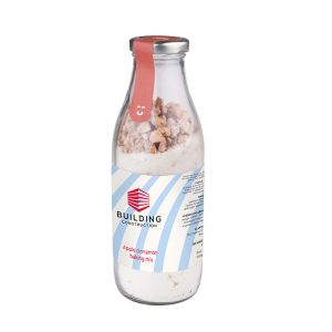 330 g Apfel-Zimt-Kuchenbackmischung in Glasflasche mit Werbeetikett
