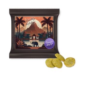 15 g Bio Black Pepper-Mais Chips im Werbetütchen mit Werbedruck