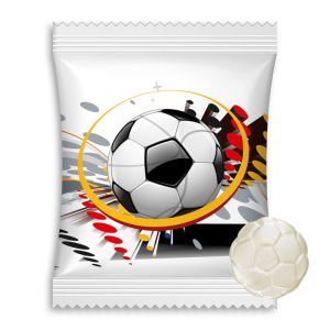 Fußball Fruchtgummi mit Werbedruck