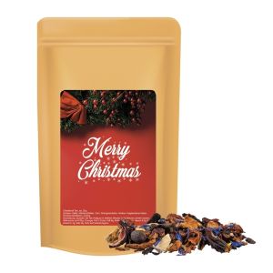 50 g Christkindl Tee im Midi Doypack mit Werbeetikett