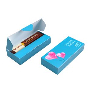 47 g Rettergut mixschokolade Riegel in Werbekartonage