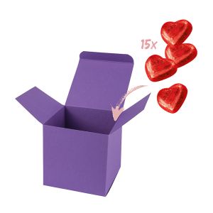 Lindt Herzchen in Color-Box mit Werbeanbringung