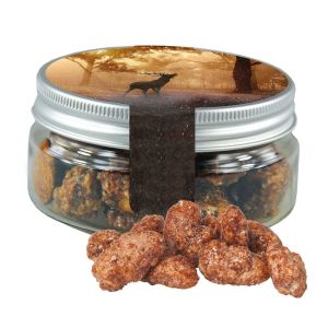 60 g Feuergebrannte Bio Mandeln in Sweet Dose mit Werbe-Flügeletikett