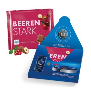 250 g Ritter SPORT Tafel in einer Werbekartonage mit Logodruck