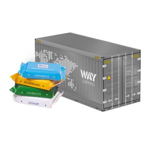3D Präsent Container Ritter SPORT Minis mit Werbebedruckung