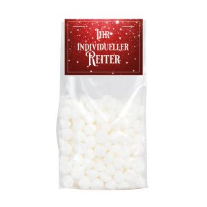 50 g Schaumgebäck Sweet SnowFlakes mit Werbereiter