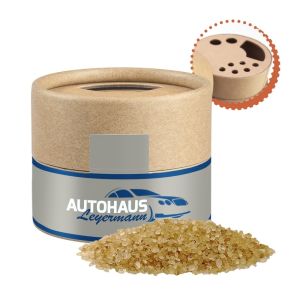 75 g Dänisches Rauchsalz im Kraftpapierstreuer Mini mit Werbeetikett