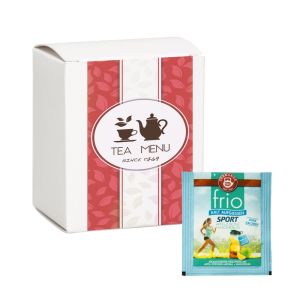 12,5 g Beuteltee Sport Apfel-Zitrone + Magnesium in Faltschachtel mit Werbedruck