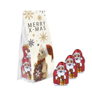 Mini-Weihnachtswichtel im Standbeutel mit Werbereiter