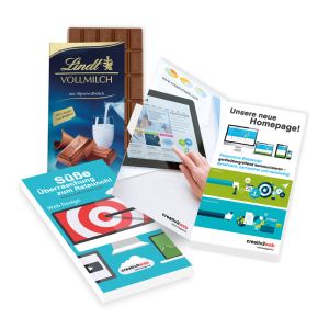 Grußkarte mit Schokolade von Lindt