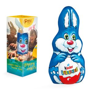 75 g Kinder Schokolade Osterhase in Werbekartonage mit Logodruck