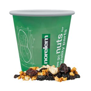 40 g Bio Cashews mit FruchtMix im Werbebecher mit Werbedruck