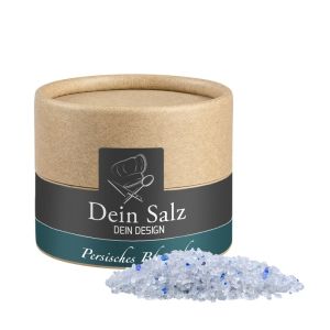 55 g Persisches Blaues Saphirsalz in Kraftpapierdose Mini mit Werbeetikett
