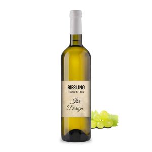 Riesling Spätlese trocken mit individuellem Etikett