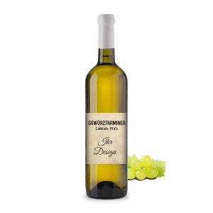 Gewürztraminer Spätlese lieblich mit individuellem Etikett