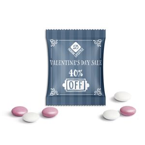 10 g Schoko-Mint-Linsen im Werbetütchen